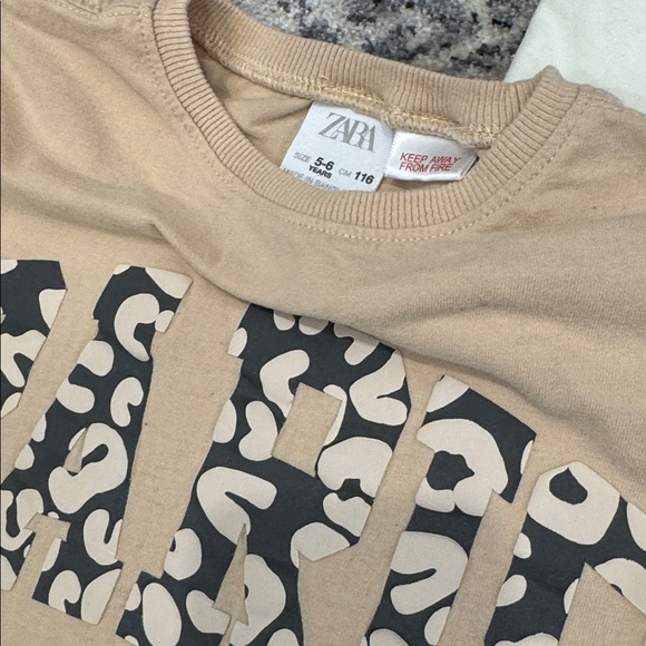 Zara and H&M Girls Long Sleeve Tee and Pants Bundle - Picture 3 of 7